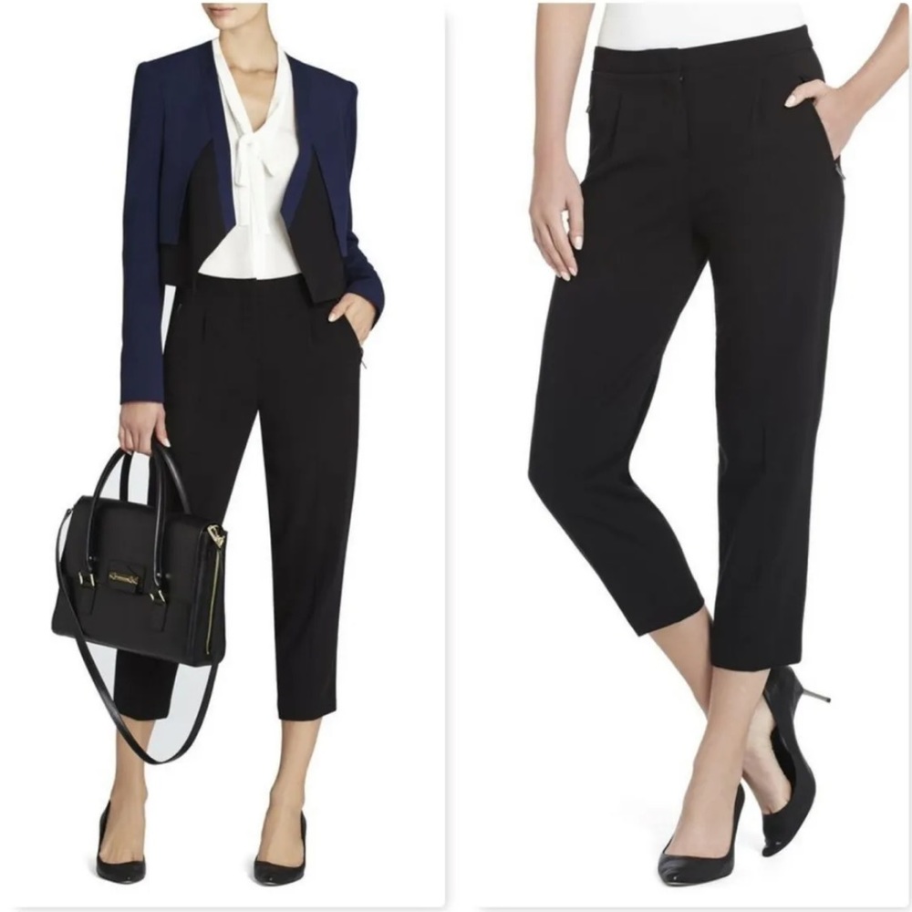 BCBGMaxazria James Cropped relaxed trouser pants small